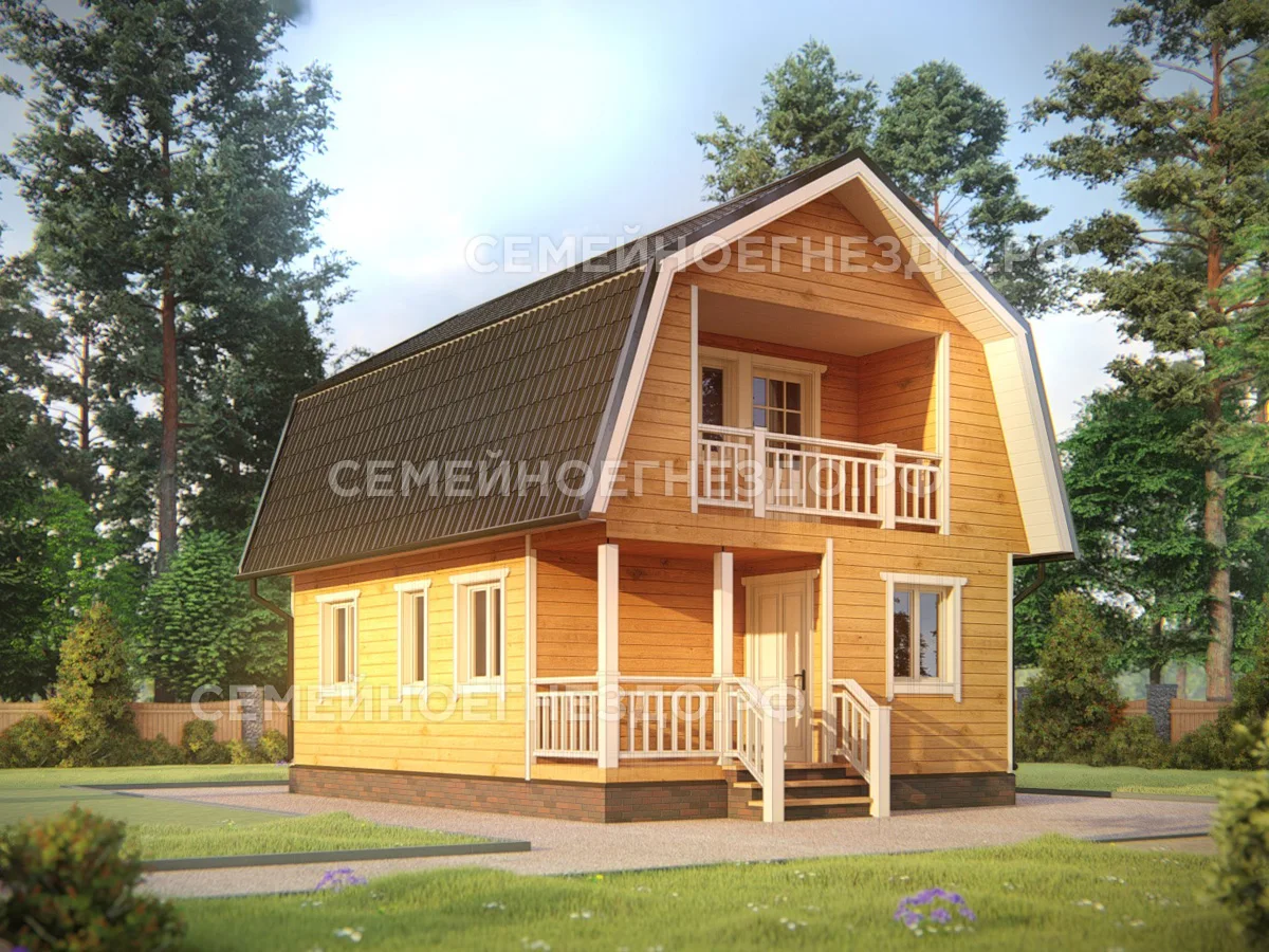 Каркасный дом № 0131 — вид 1