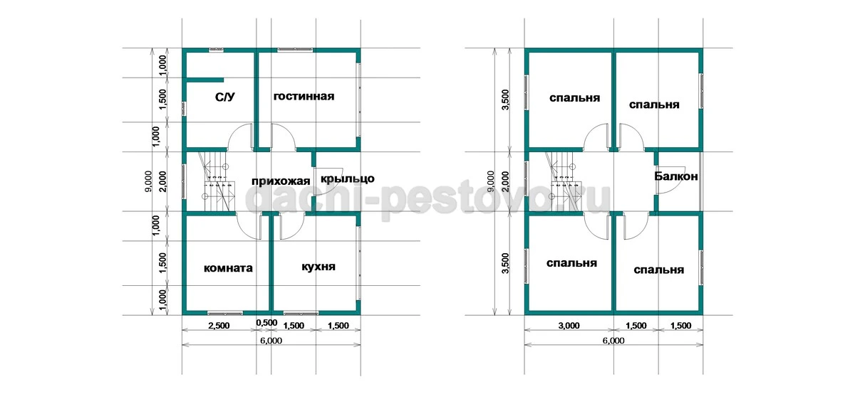 Планировка Брусовой дом №65