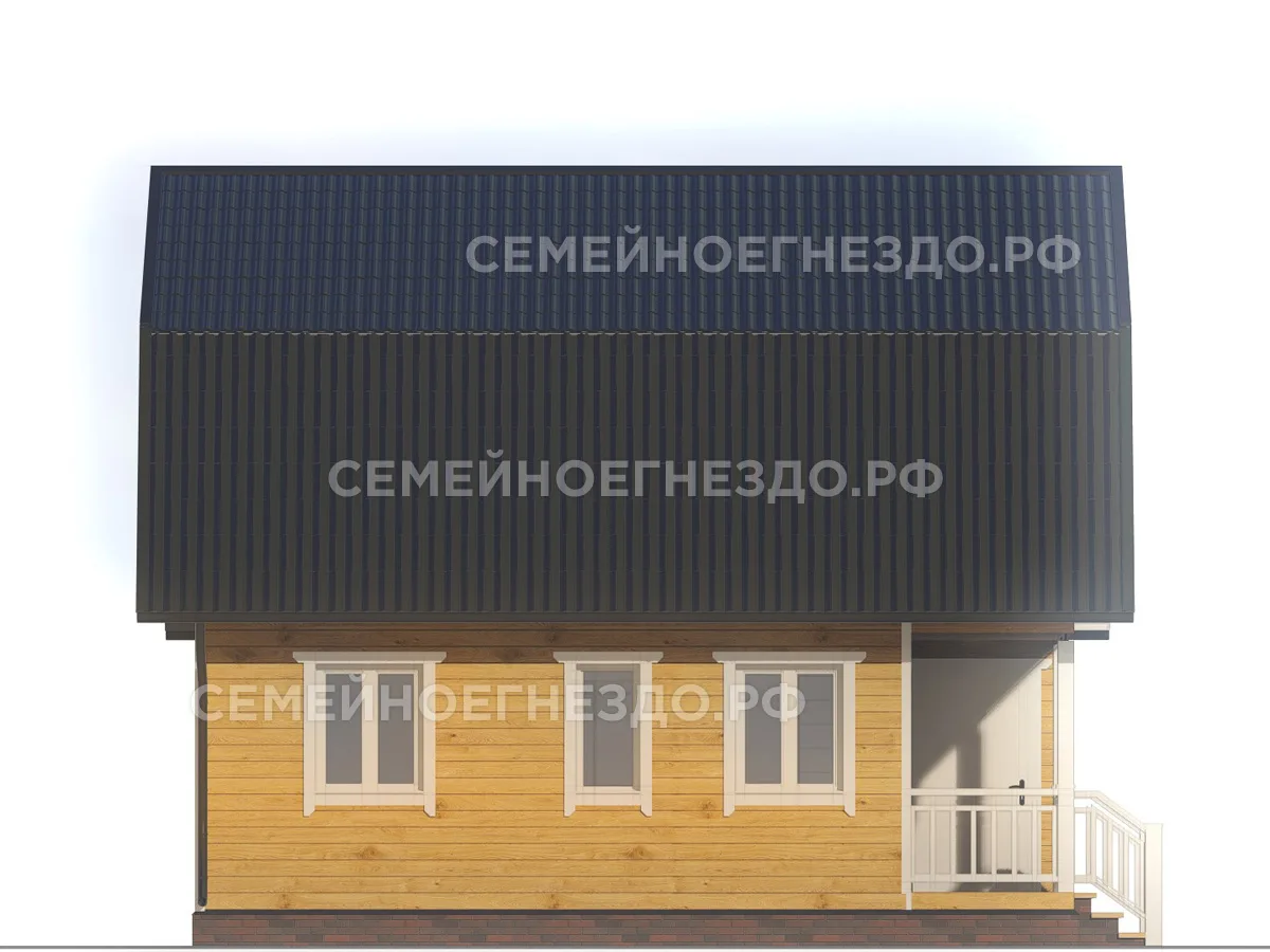 Каркасный дом № 0131 — вид 4