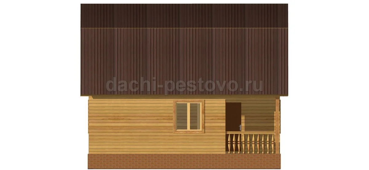 Брусовой дом №27 — вид 4