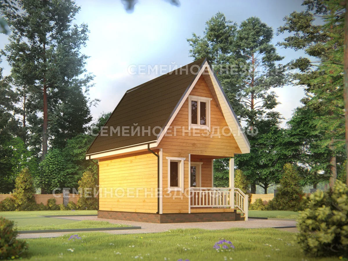 Брусовой дом № 0094 — вид 2