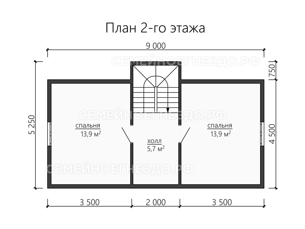 Планировка Каркасный дом № 0172