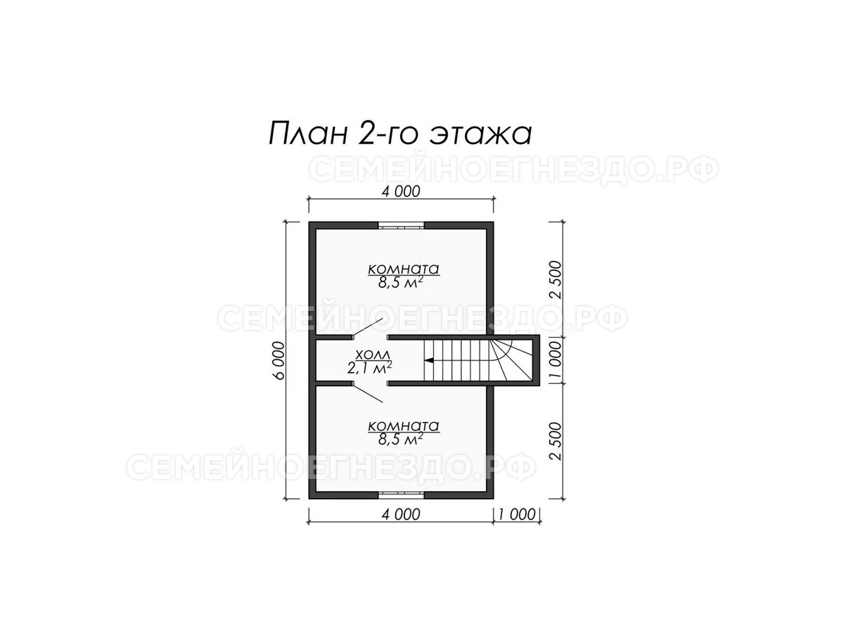 Планировка Каркасный дом № 0006