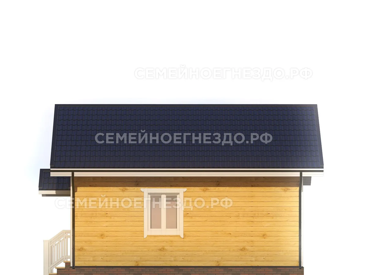 Каркасный дом № 0215 — вид 4