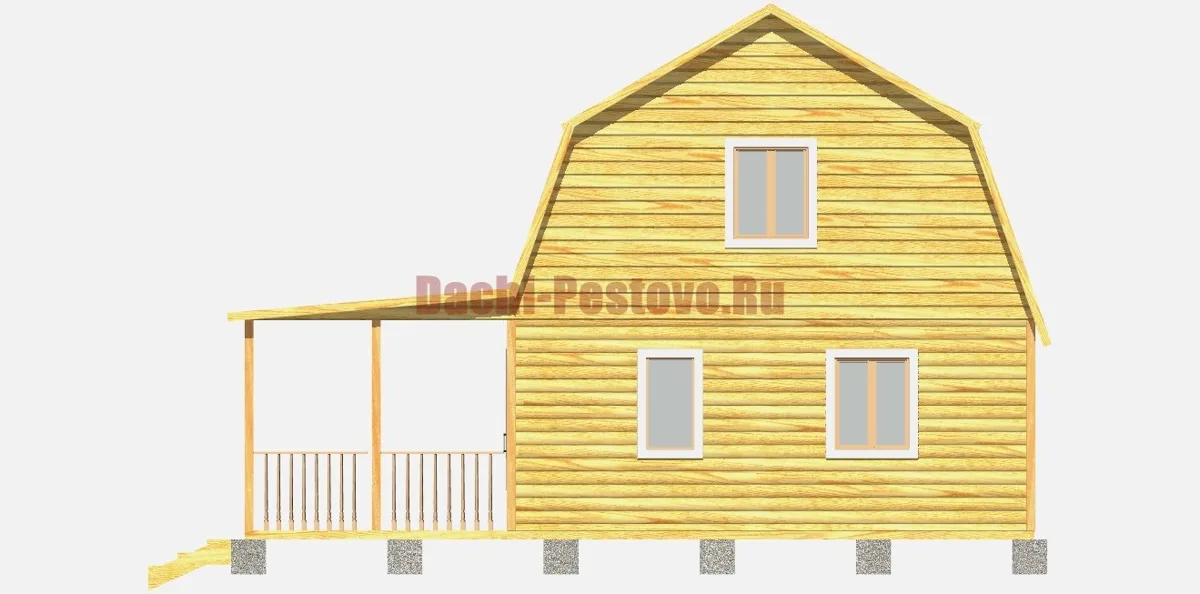 Брусовой дом №109 — вид 4