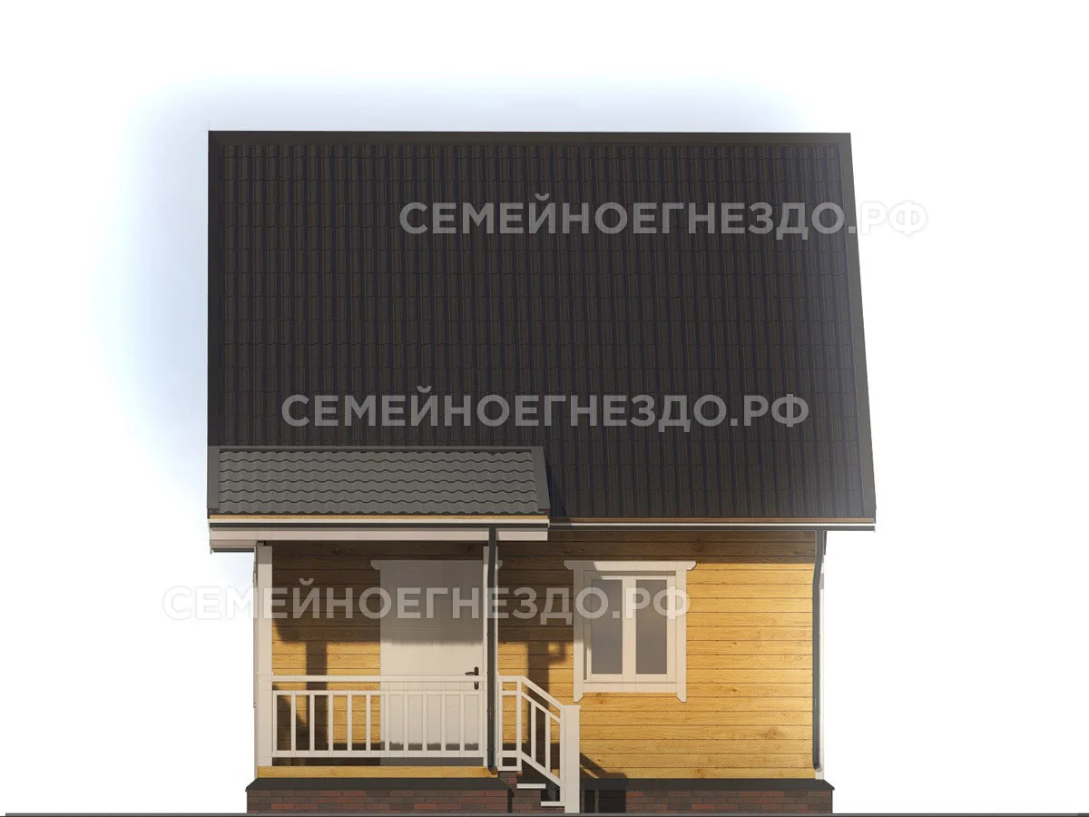 Каркасный дом № 0006 — вид 4