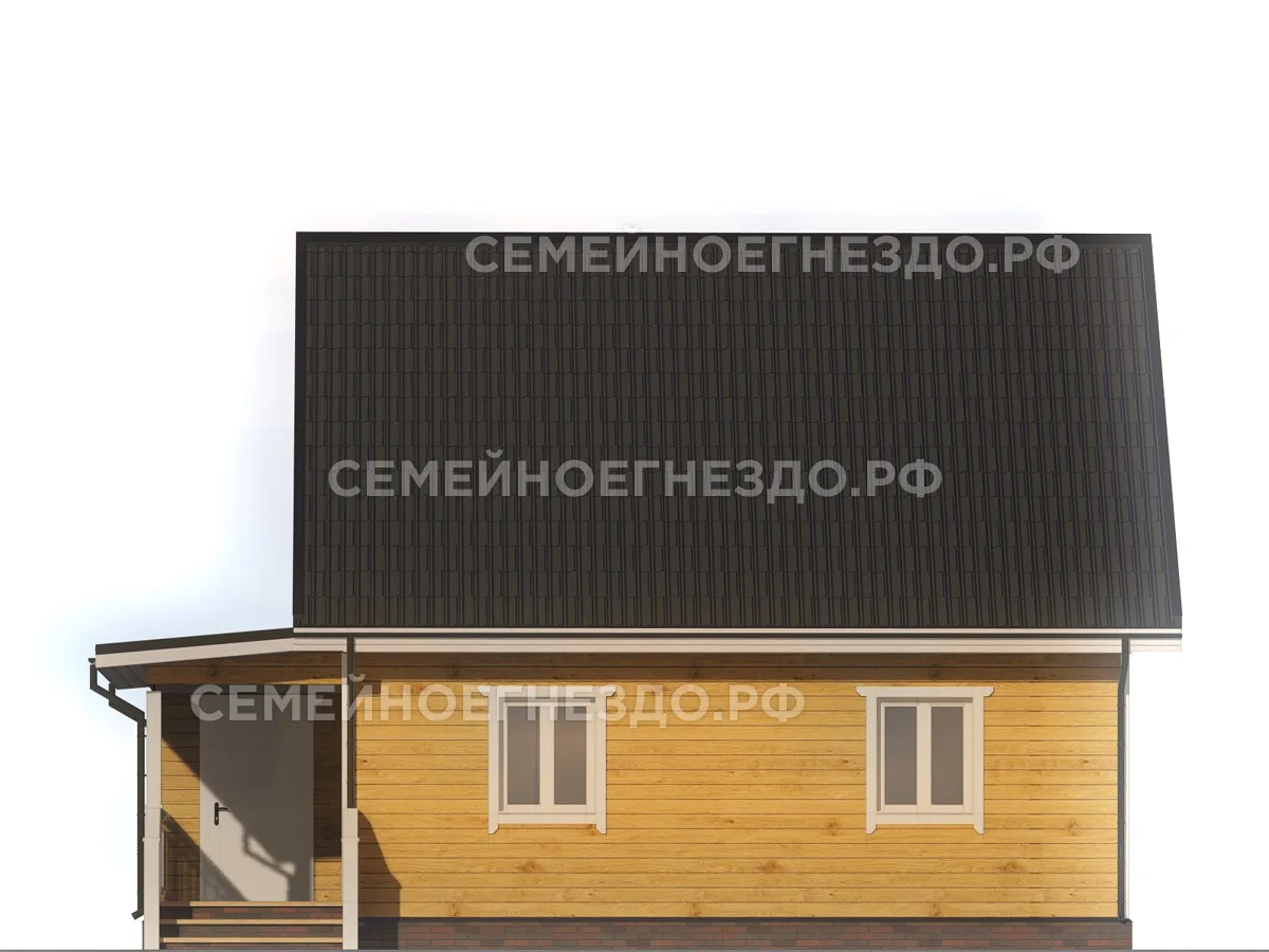 Каркасный дом № 0150 — вид 4