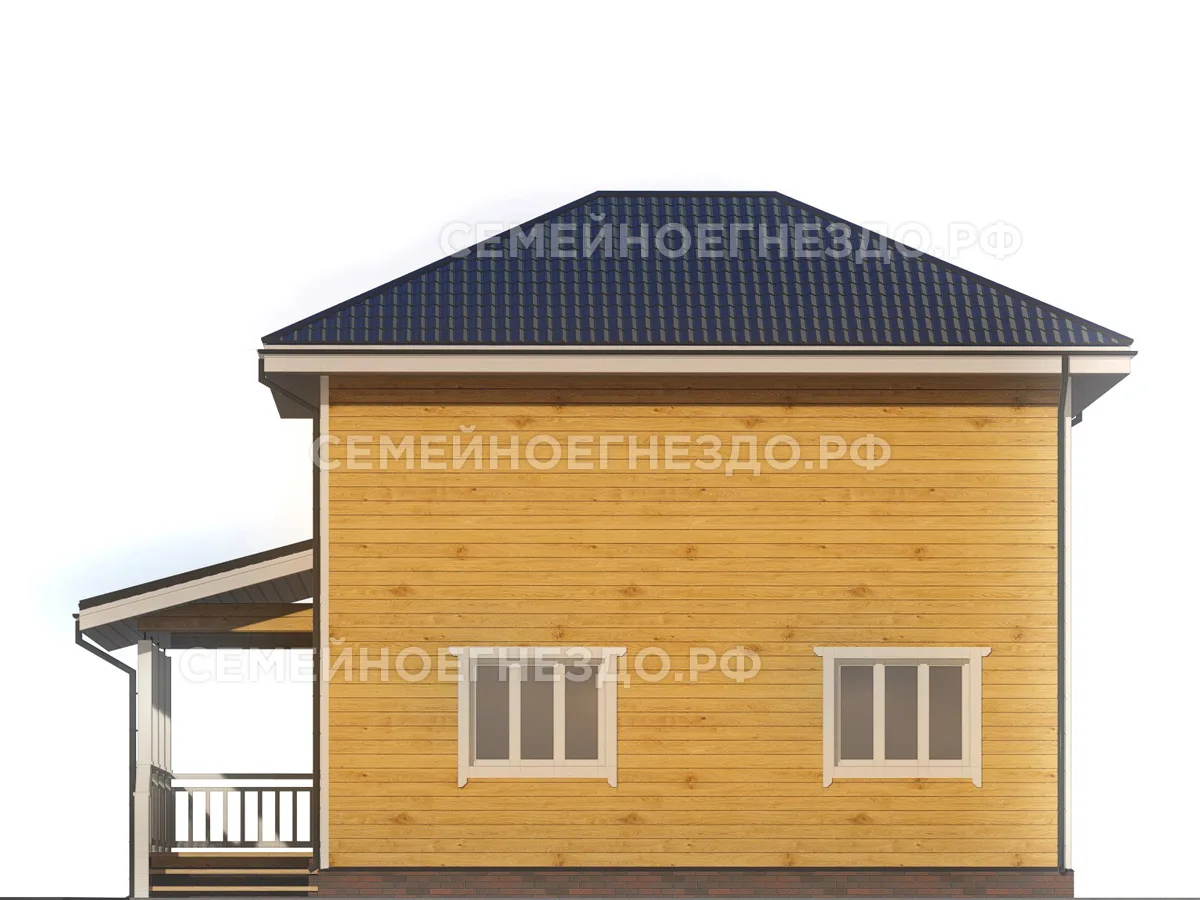 Каркасный дом № 0280 — вид 4