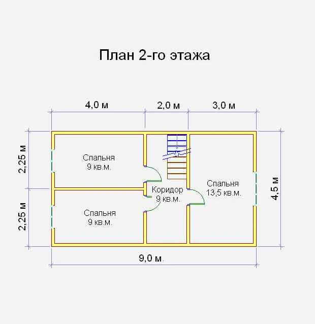 Планировка Брусовой дом №162