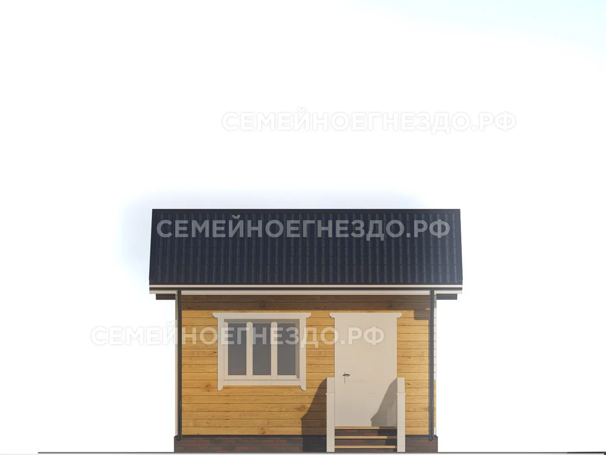 Каркасный дом № 0081 — вид 3