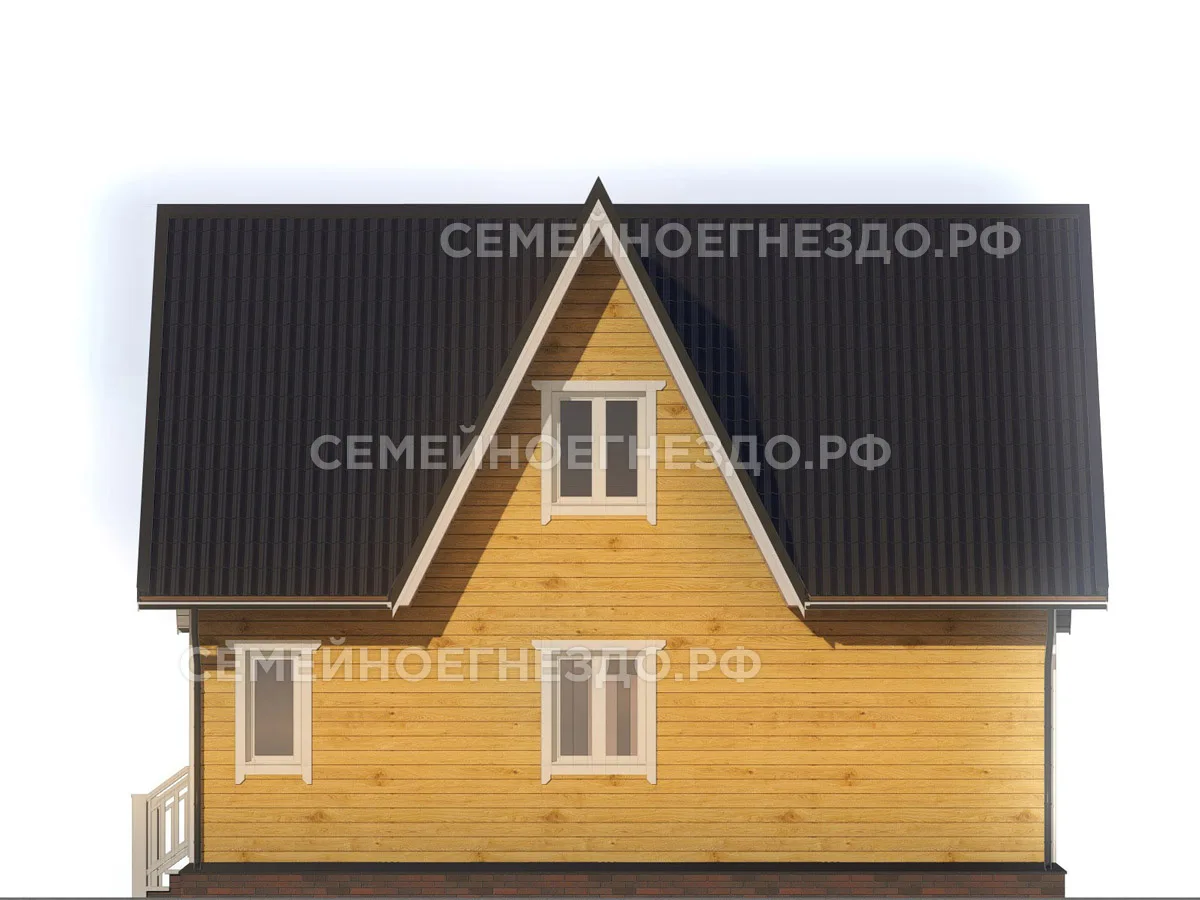 Каркасный дом № 0037 — вид 4