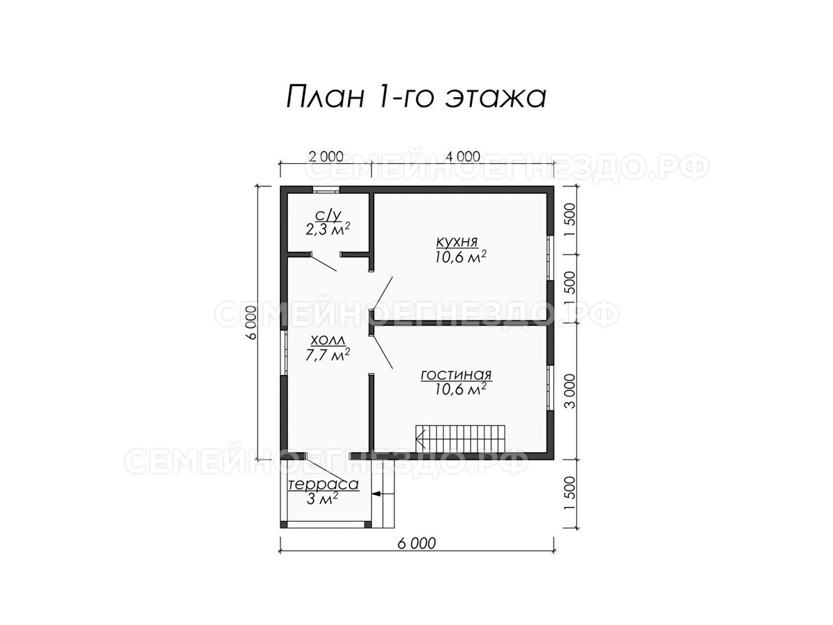 Планировка Брусовой дом № 0056