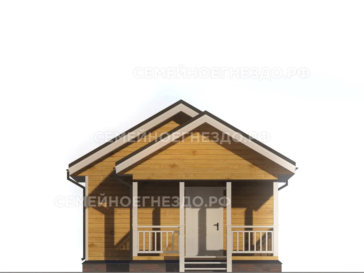 Каркасный дом № 0001 — вид 3
