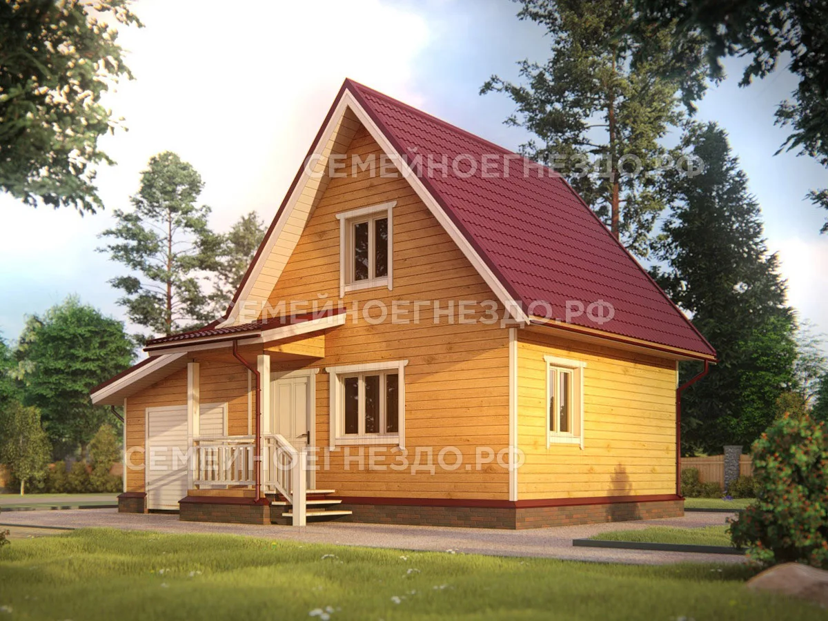 Каркасный дом № 0018 — вид 2