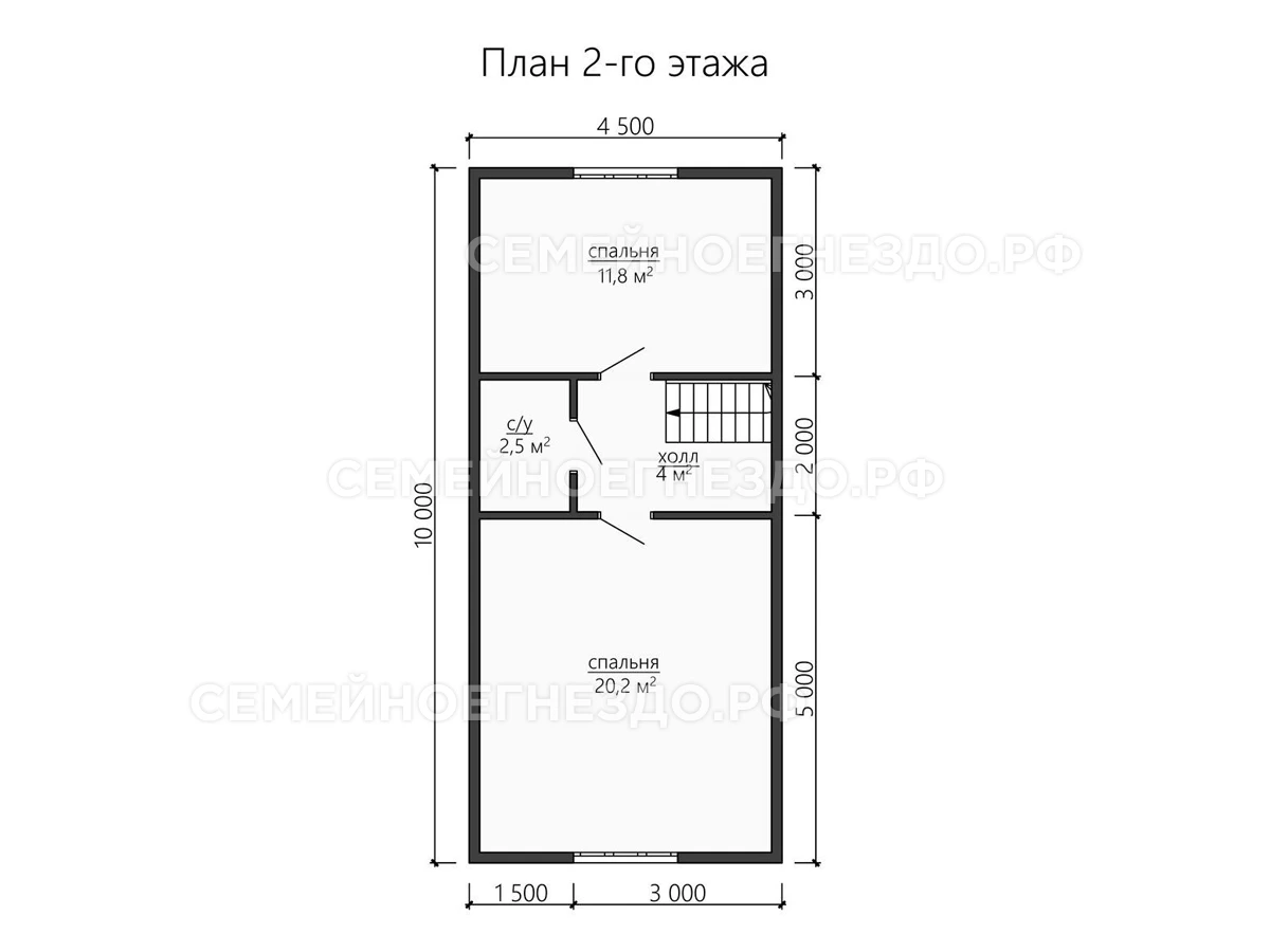 Планировка Брусовой дом № 0169