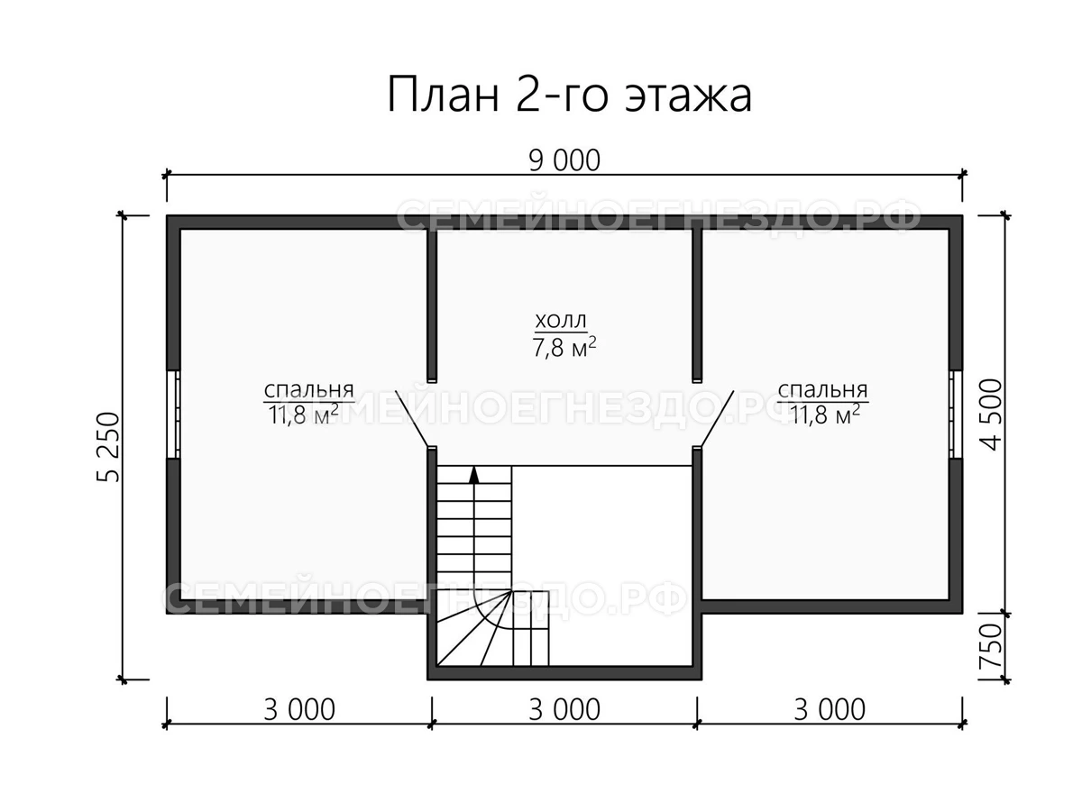 Планировка Каркасный дом № 0158