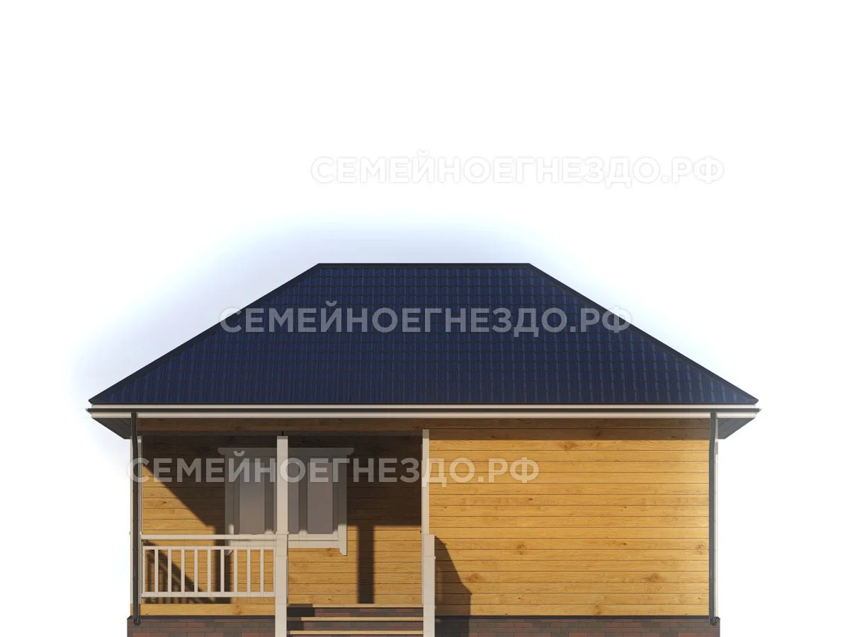 Брусовой дом № 0116 — вид 4
