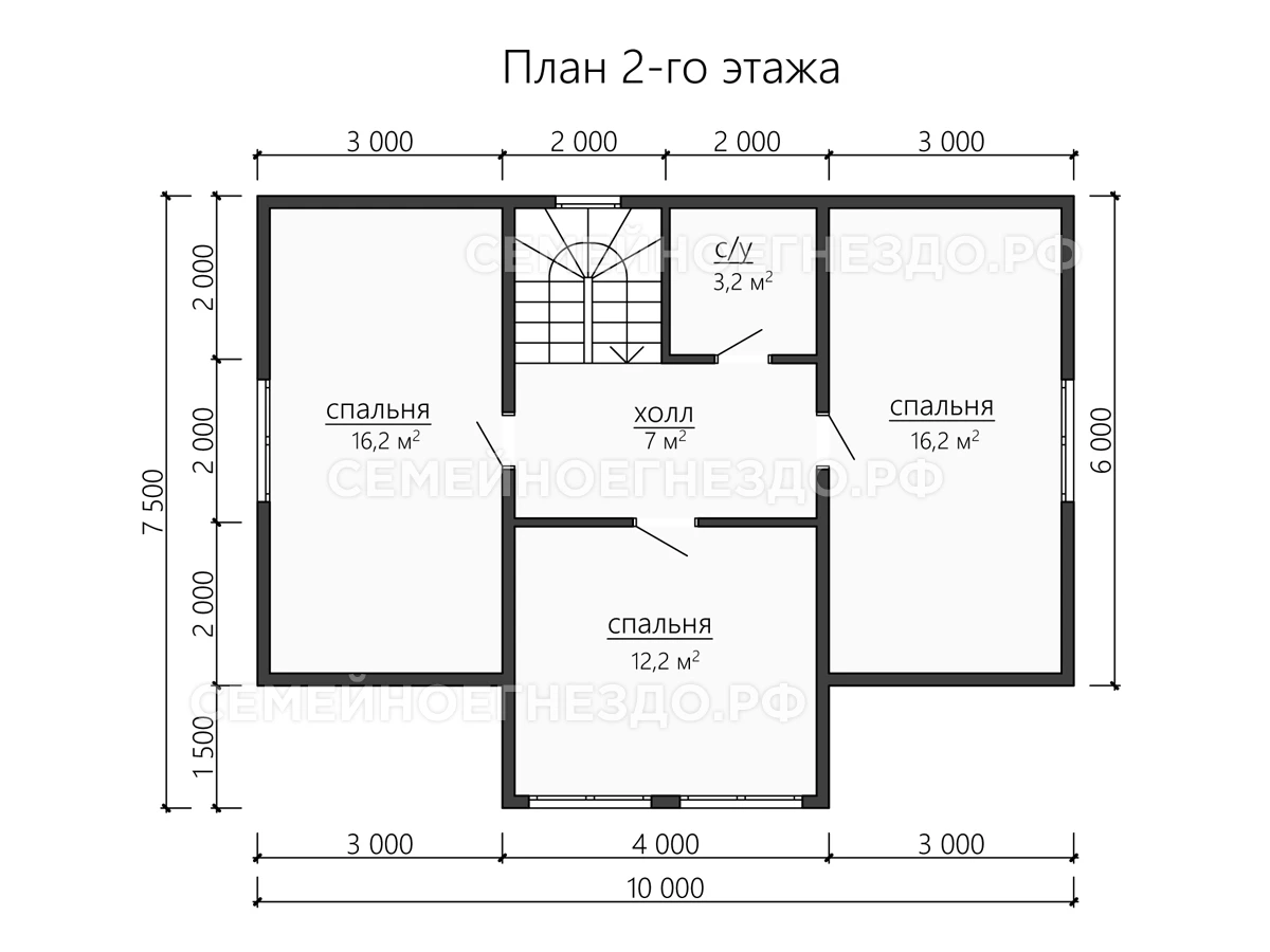 Планировка Брусовой дом № 0191