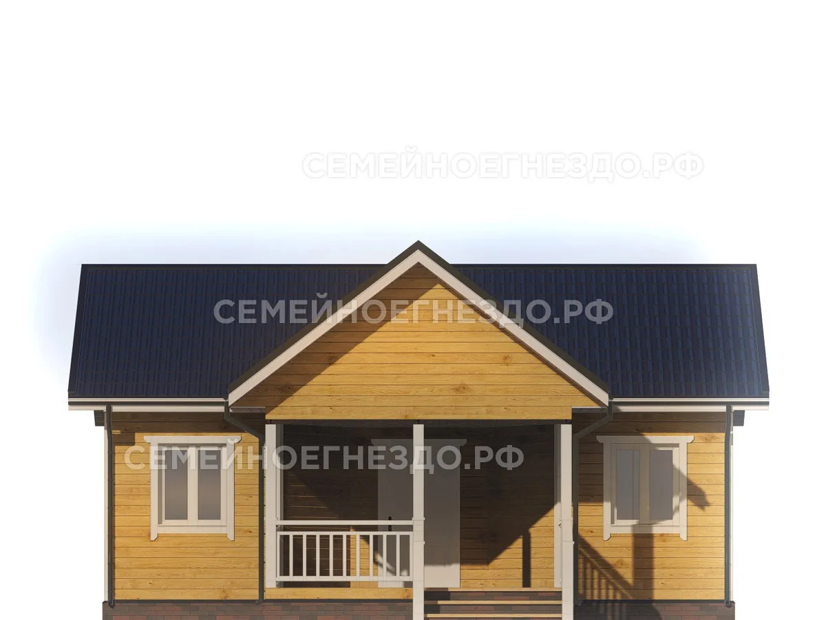 Каркасный дом № 0103 — вид 3