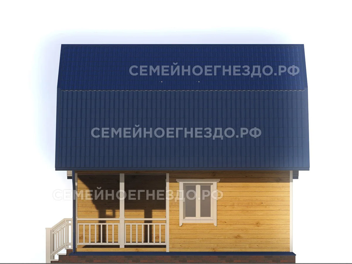 Брусовой дом № 0026 — вид 4