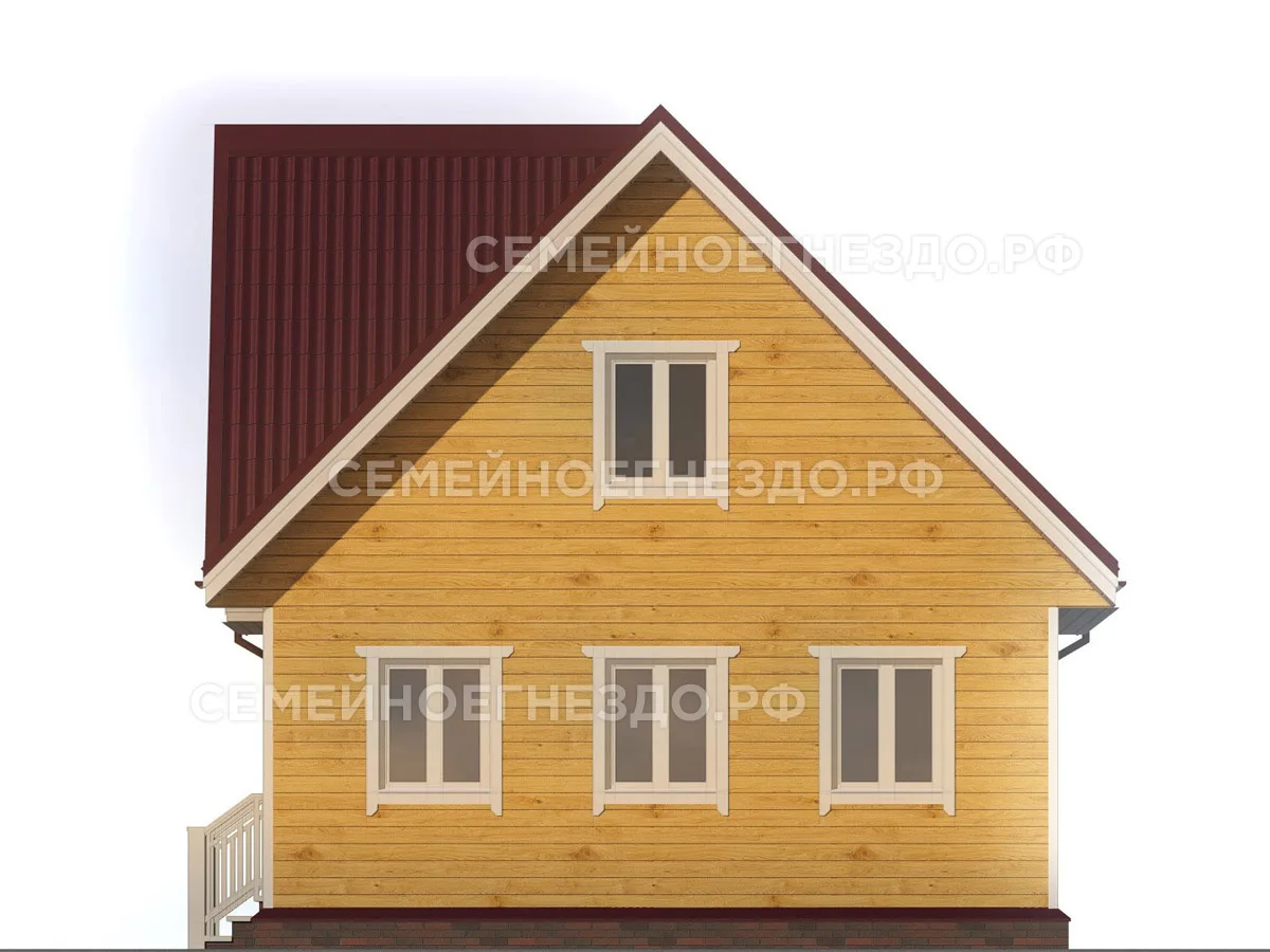 Брусовой дом № 0017 — вид 4