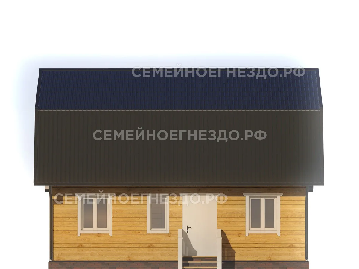 Каркасный дом № 0158 — вид 4