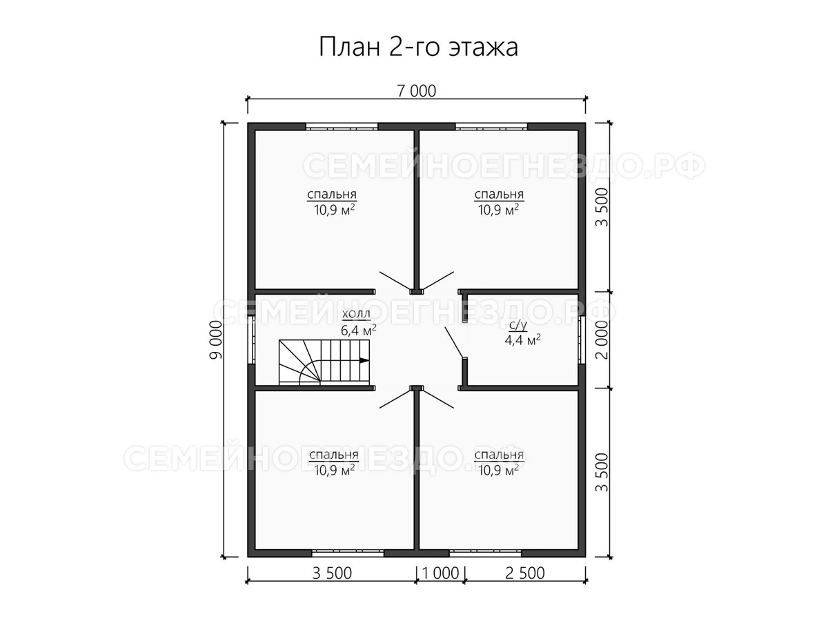 Планировка Брусовой дом № 0186