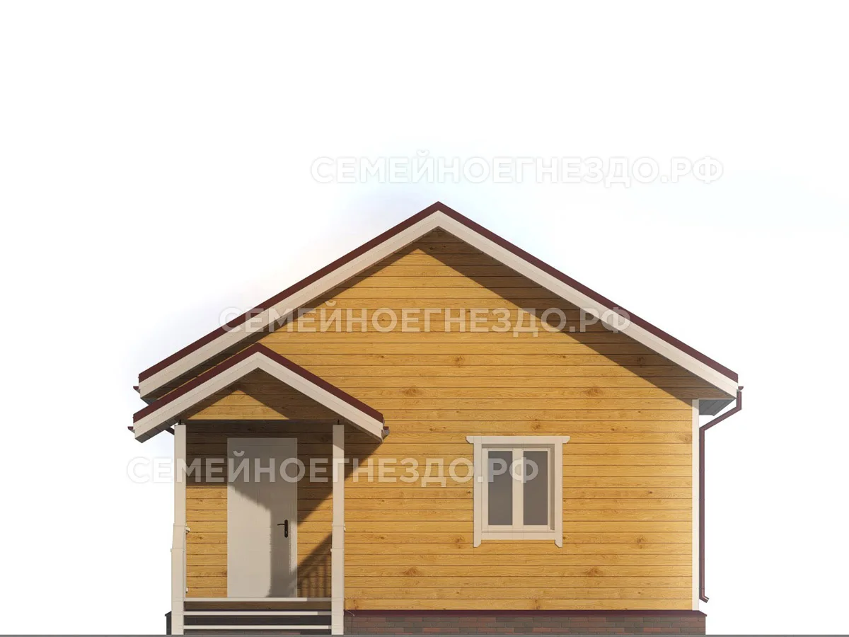 Баня из бруса №011 — вид 3