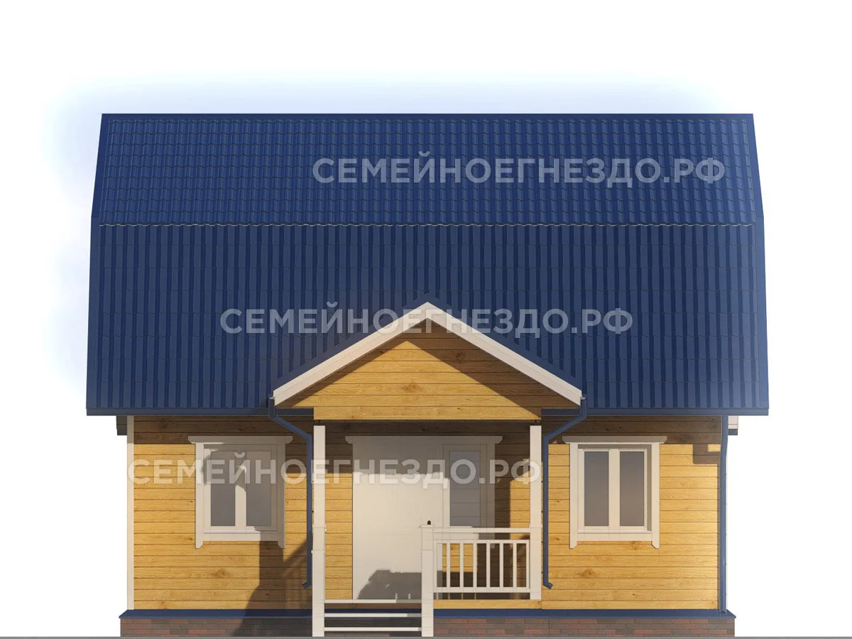 Каркасный дом № 0021 — вид 3