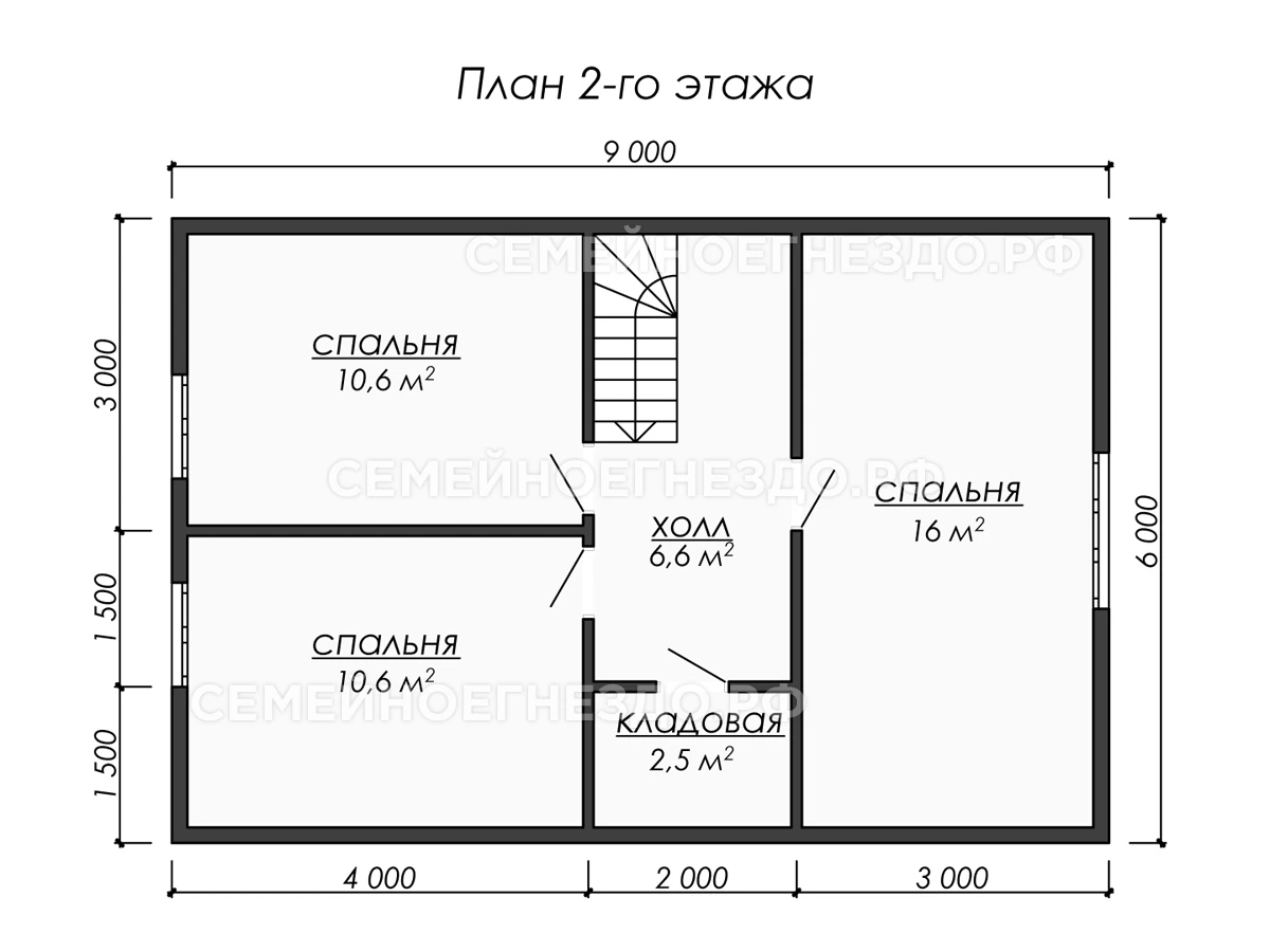 Планировка Каркасный дом № 0206