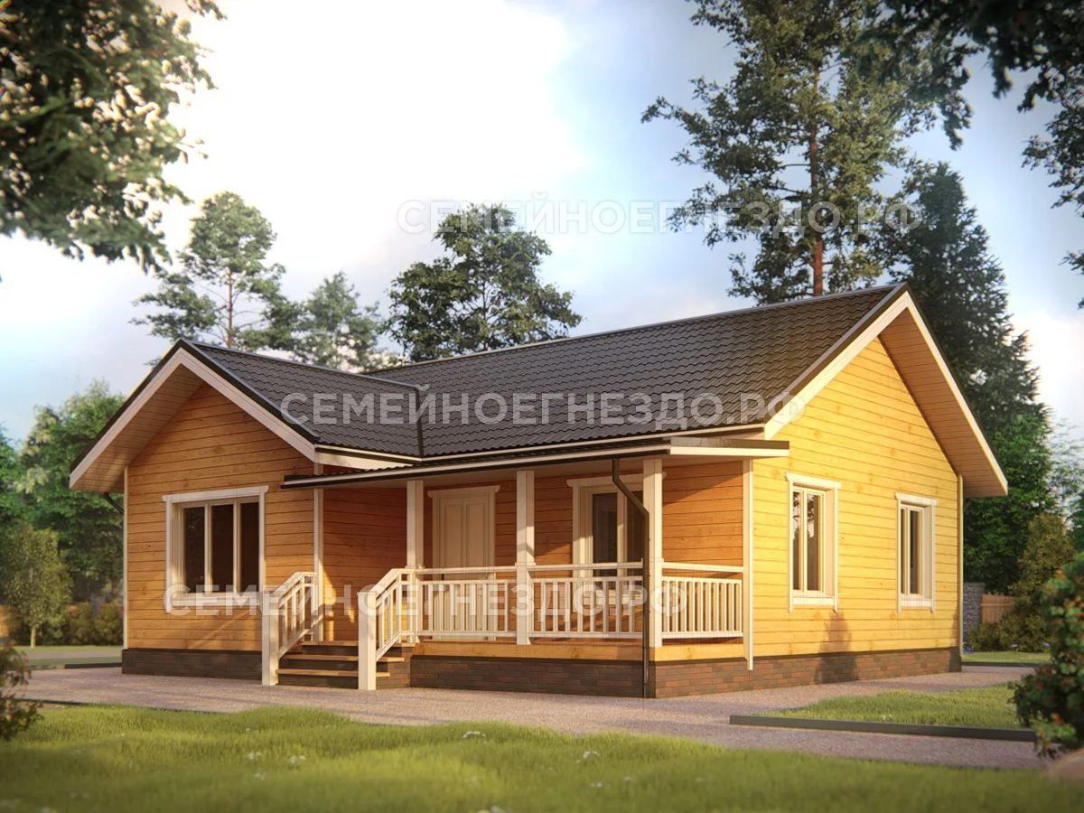 Каркасный дом № 0193 — вид 1