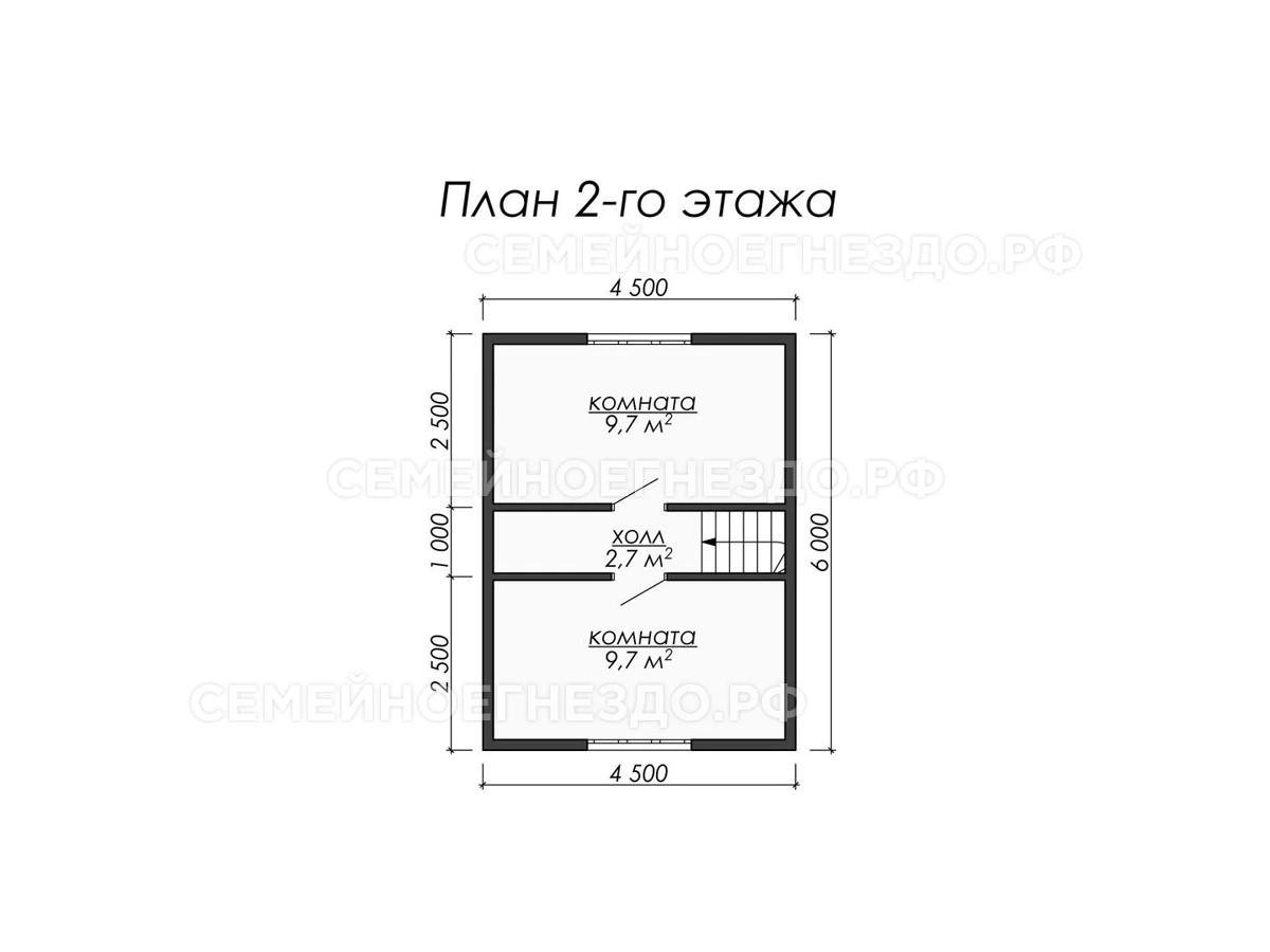 Планировка Каркасный дом № 0003