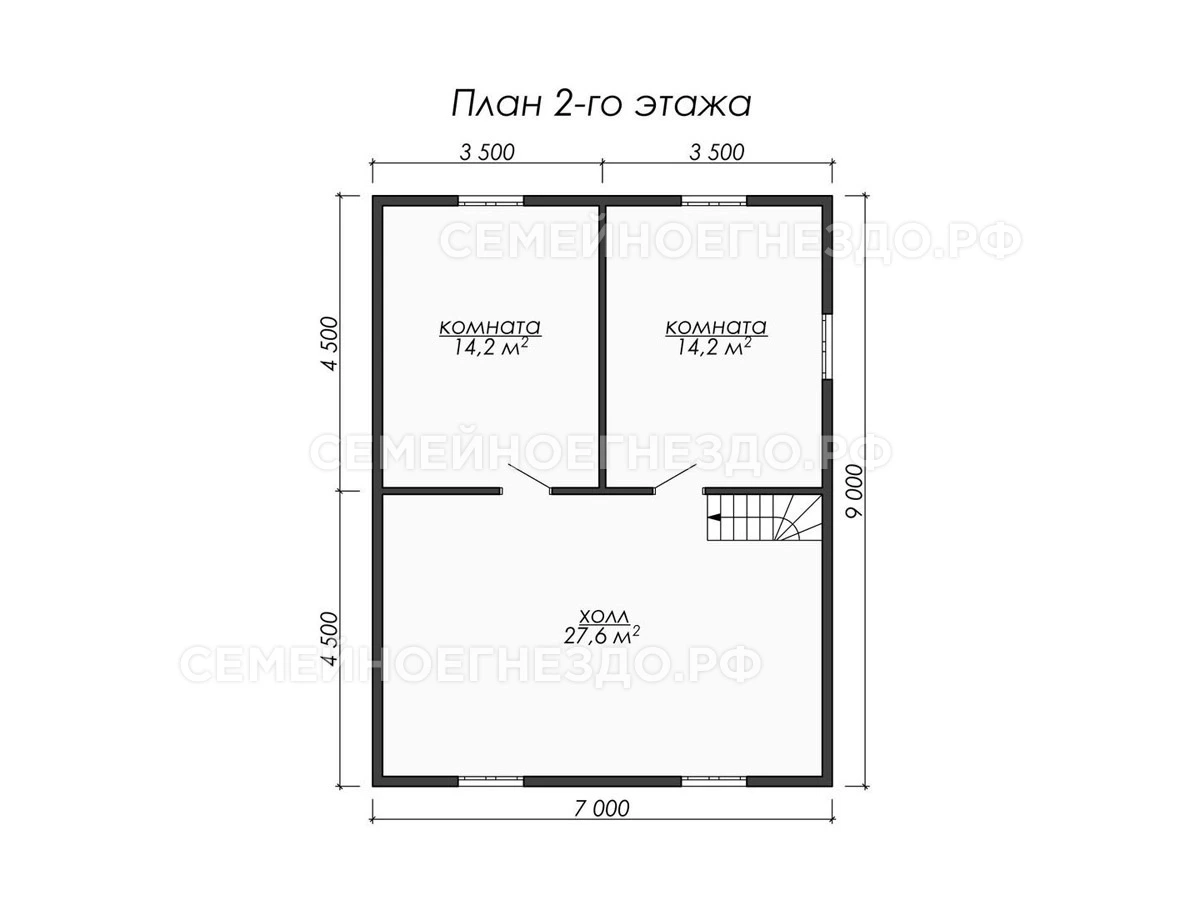 Планировка Брусовой дом № 0074