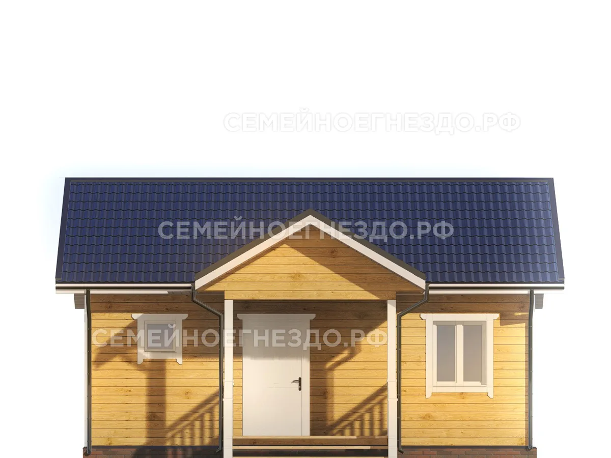 Брусовой дом № 0233 — вид 3