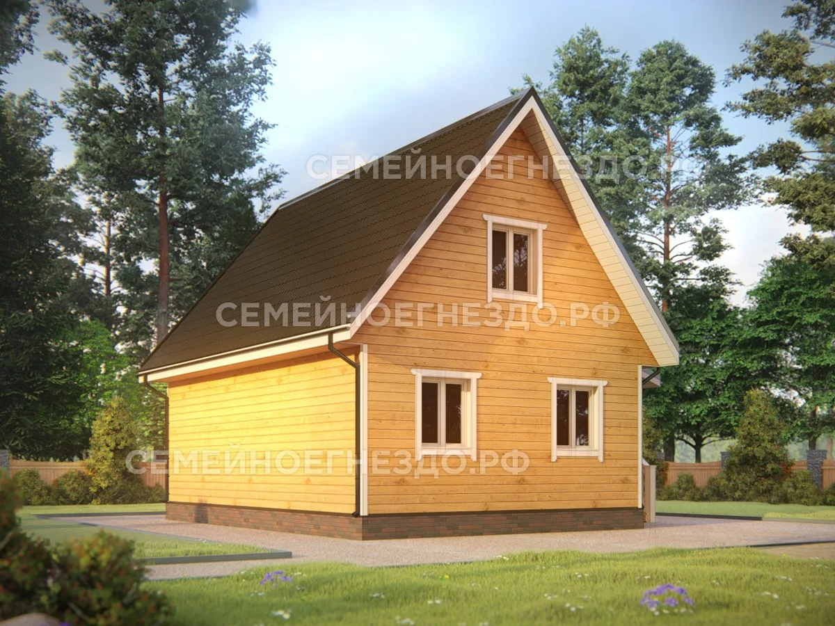 Каркасный дом № 0168 — вид 2