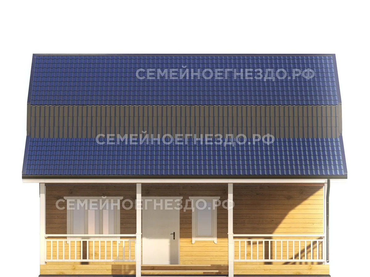 Каркасный дом № 0231 — вид 3
