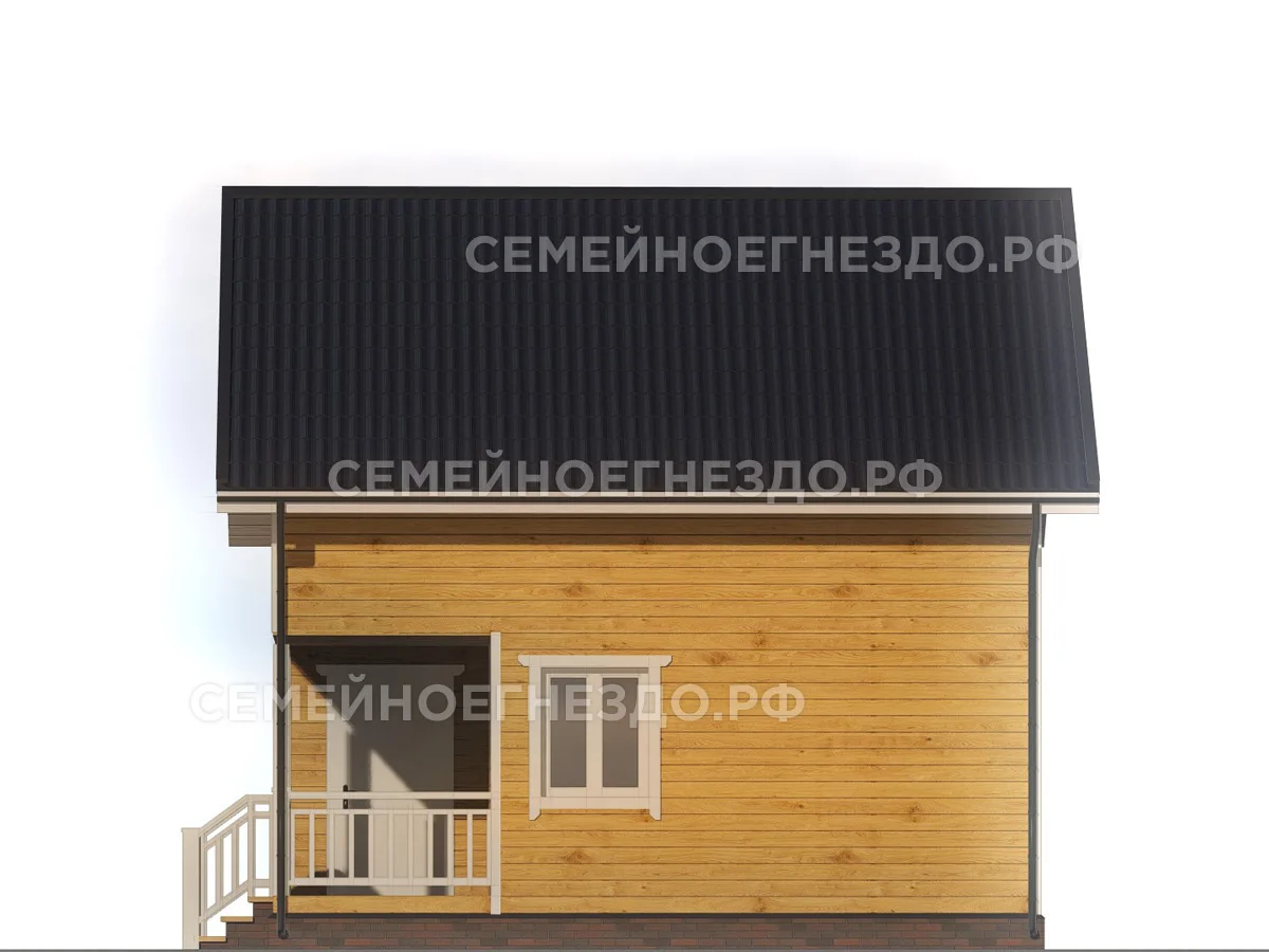 Брусовой дом № 0267 — вид 4