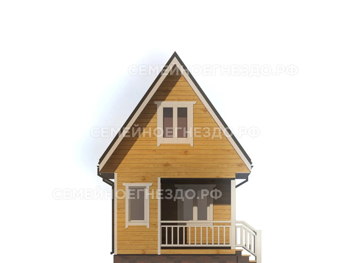 Брусовой дом № 0094 — вид 3