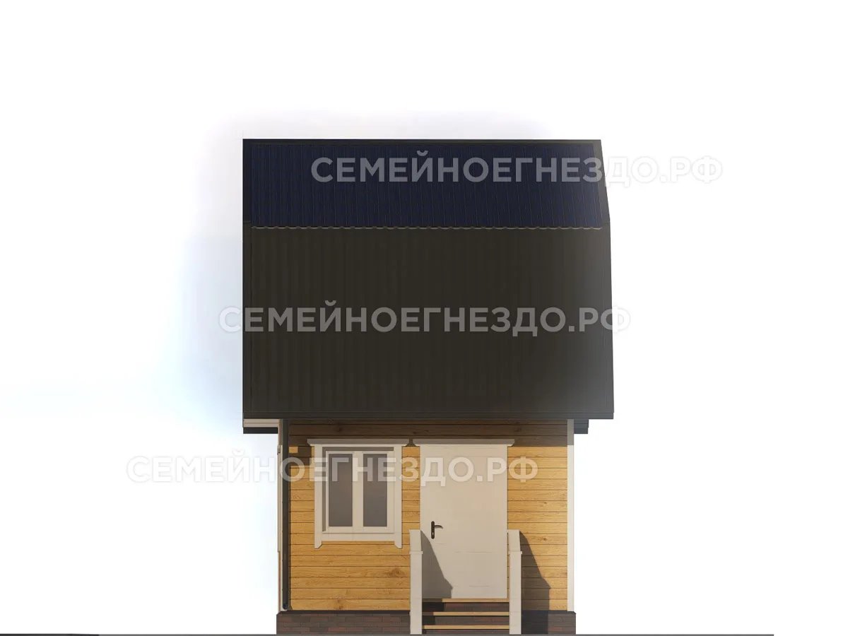 Брусовой дом № 0086 — вид 4