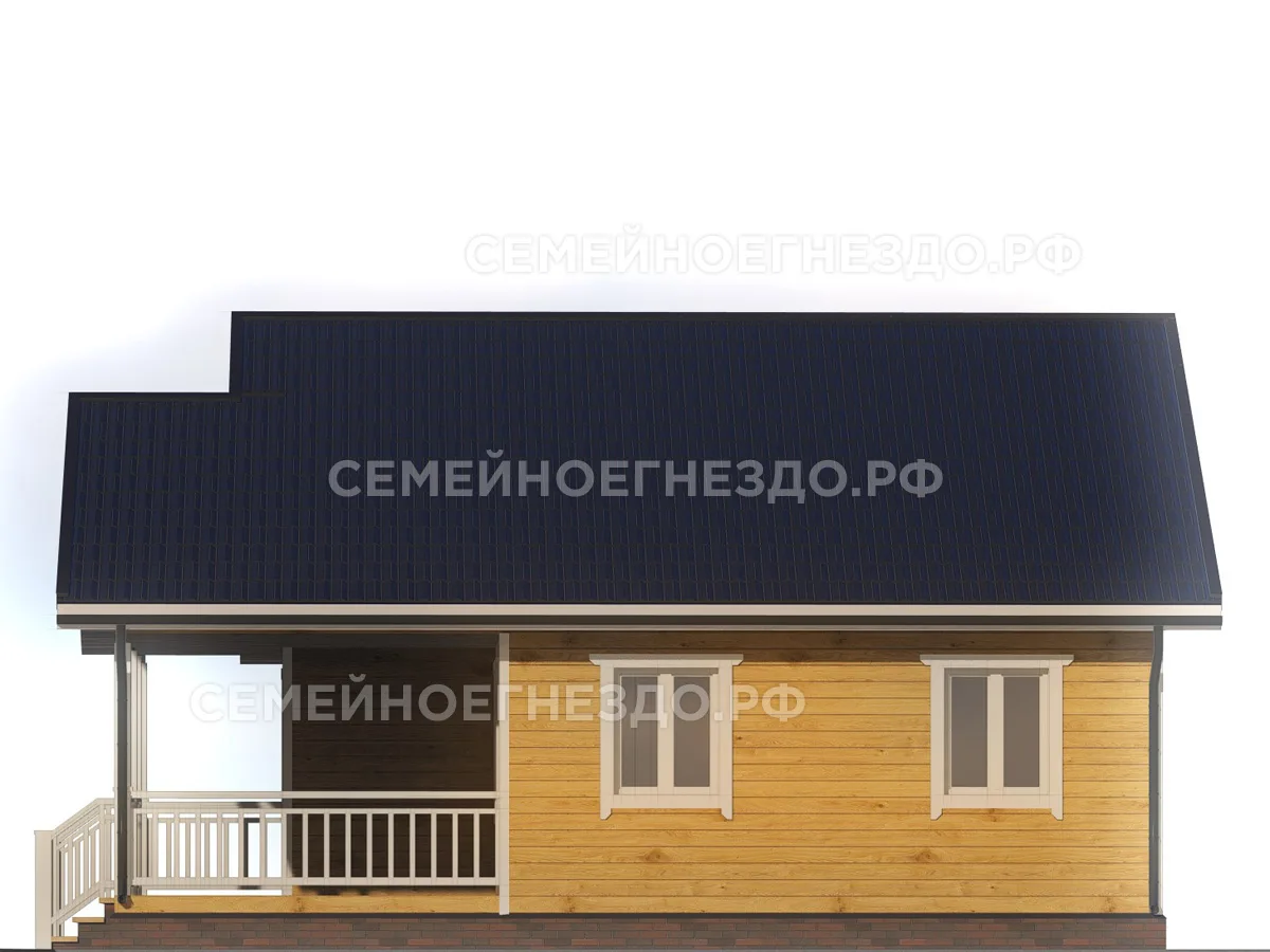 Брусовой дом № 0294 — вид 4