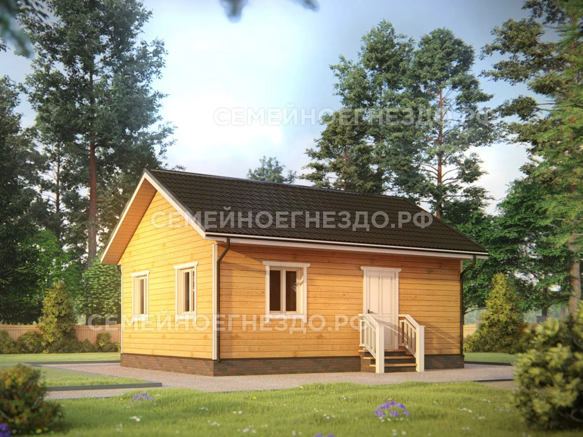 Каркасный дом № 0098 — вид 1