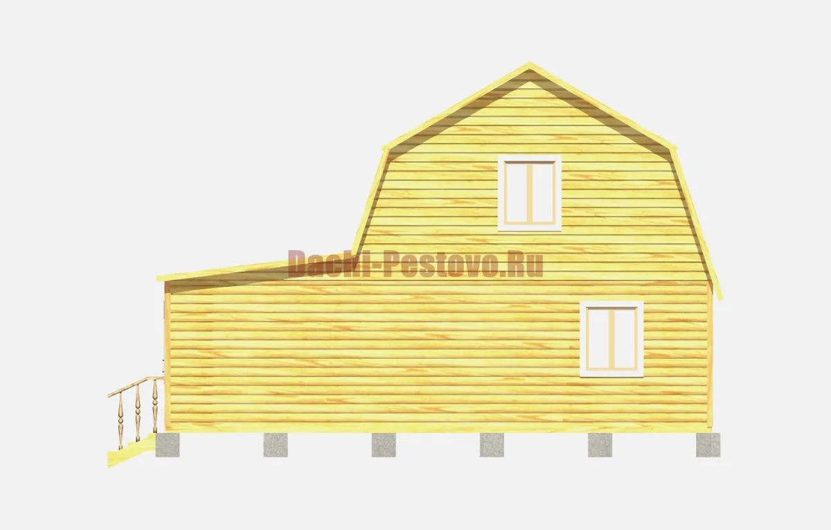 Брусовой дом №100 — вид 4