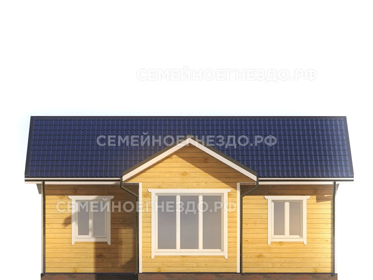 Брусовой дом № 0220 — вид 3