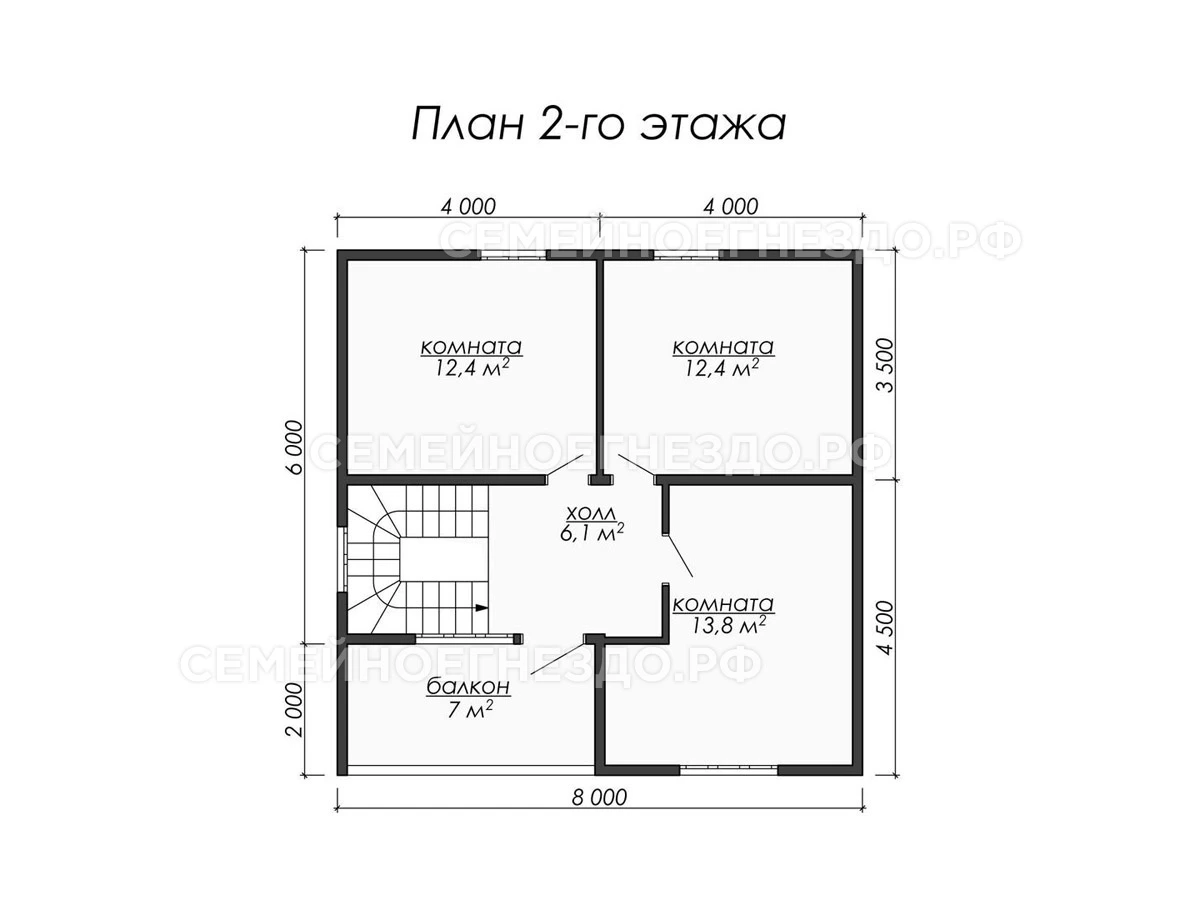 Планировка Каркасный дом № 0045