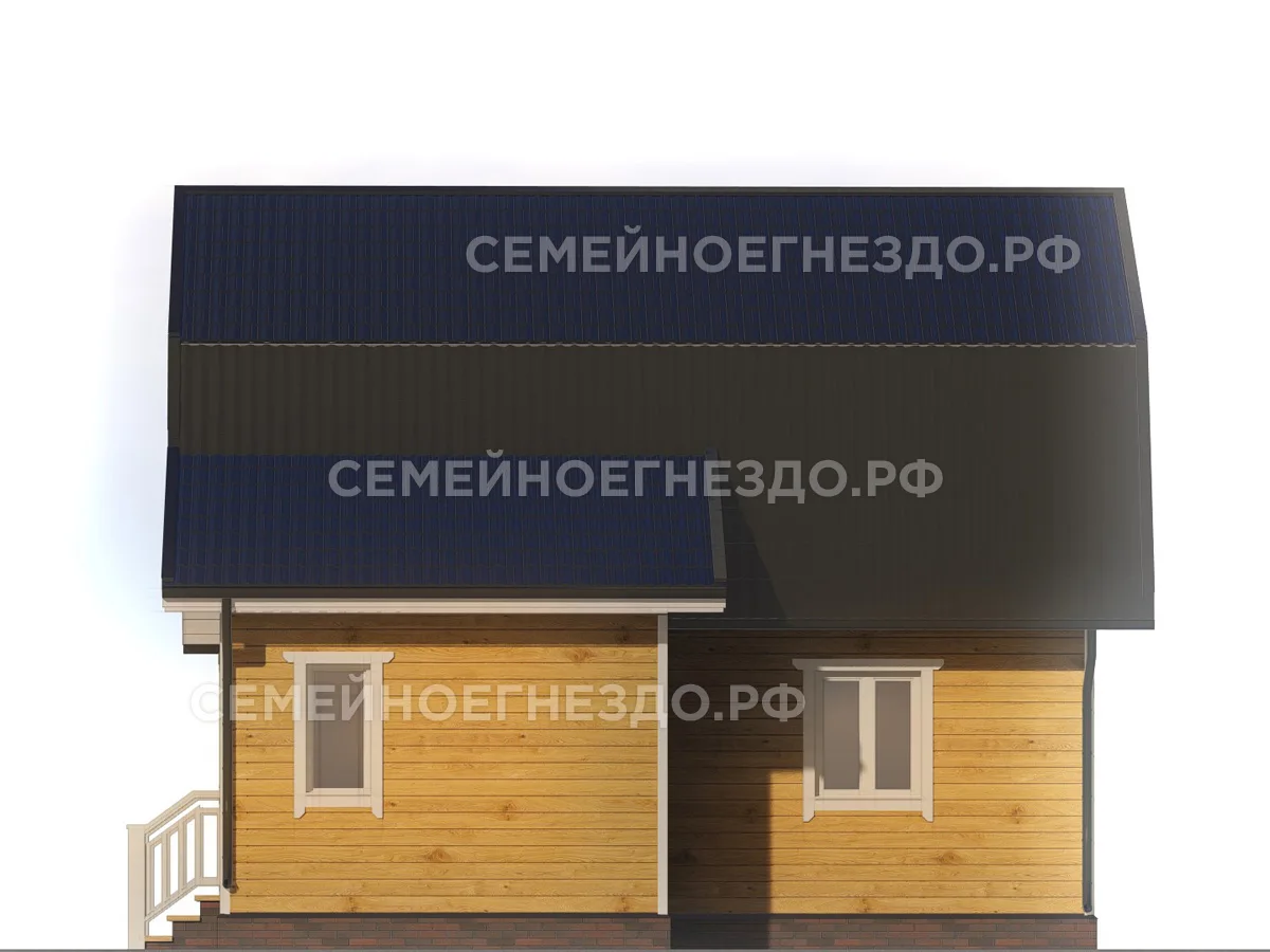 Брусовой дом № 0149 — вид 4