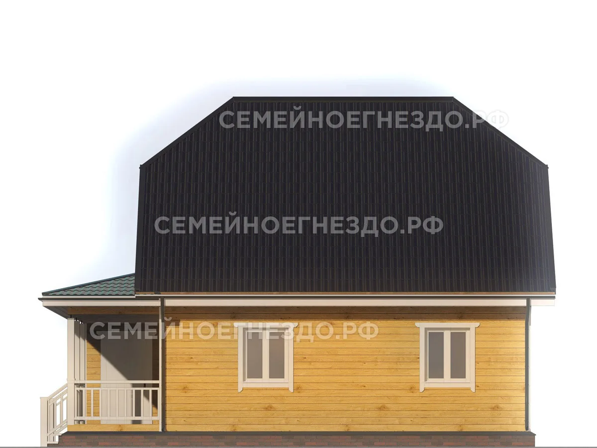 Каркасный дом № 0040 — вид 4