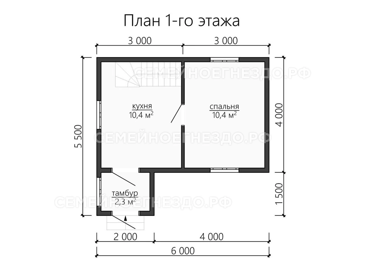 Планировка Брусовой дом № 0090