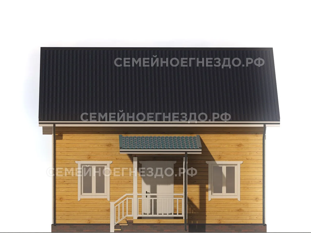 Каркасный дом № 0157 — вид 3