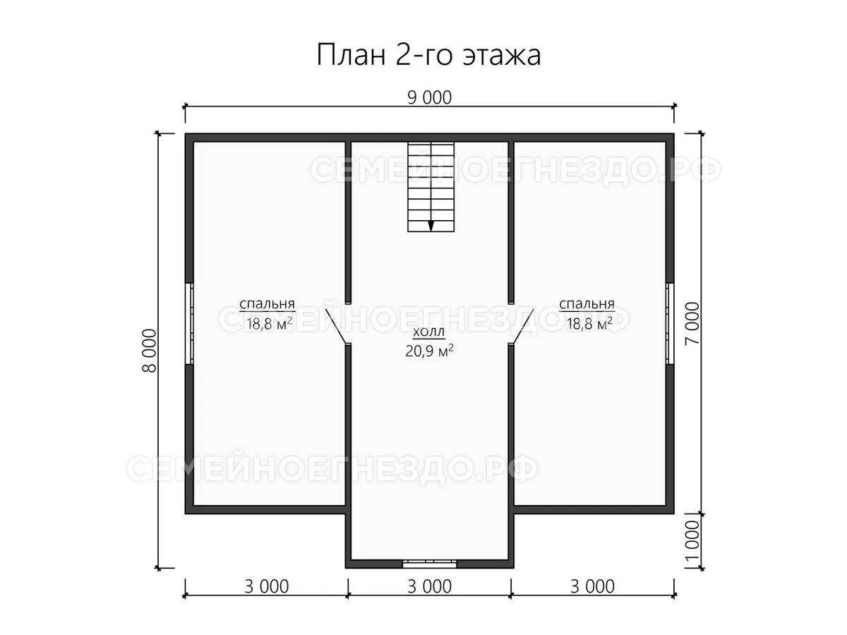 Планировка Каркасный дом № 0187