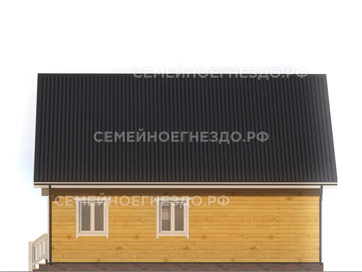 Каркасный дом № 0184 — вид 4